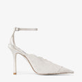 Jimmy Choo Lace Pumps- White