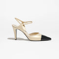 CHANEL Slingback- Beige & Black