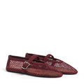 ALAIA Strass Fishnet Ballerina