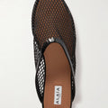 ALAIA Fishnet mule- Black