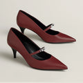 HERMES Majeste 60 pump - Wine Red