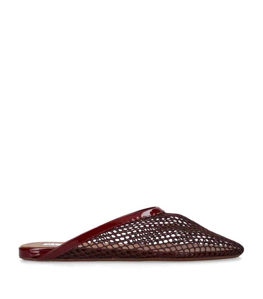 ALAIA Fishnet mule - Burgundy