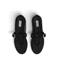 ALAIA BALLET FLATS IN STRASS FISHNET- Black