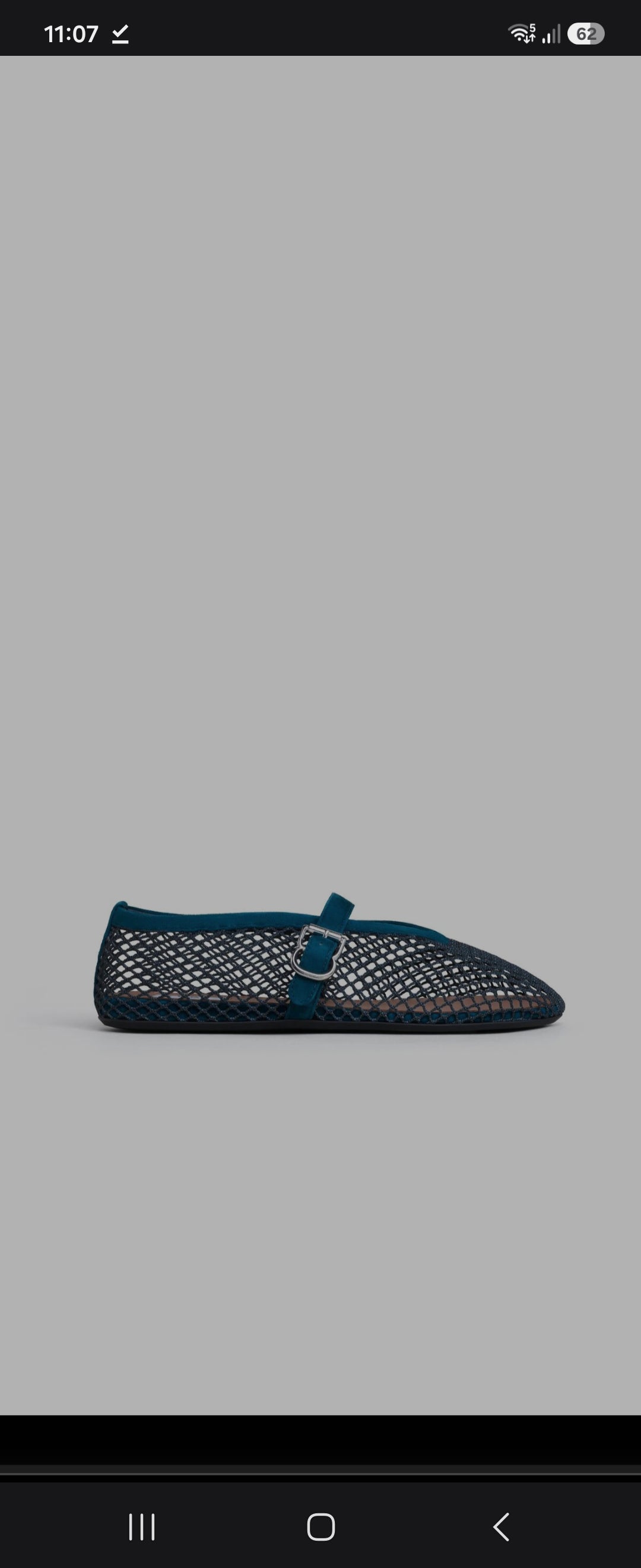 ALAIA Ballet flats Fishnet Suede- Peacock Blue