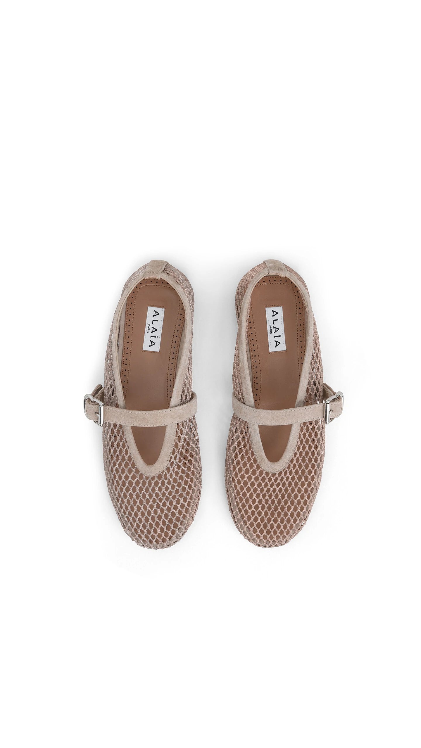 ALAIA BALLET FLATS Beige