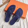 HERMES Island Sandal- Navy Blue