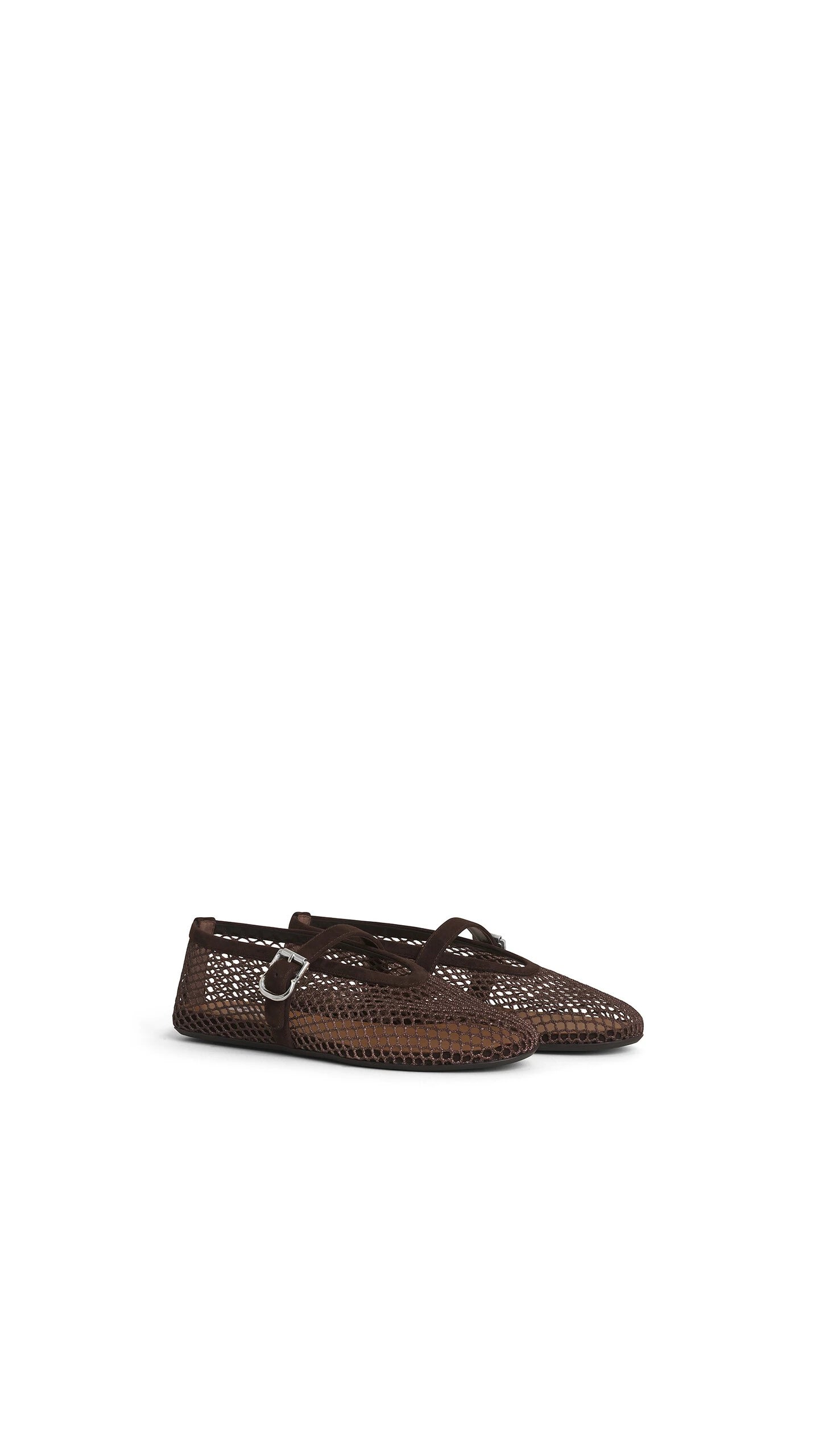 ALAIA BALLET FLATS Brown