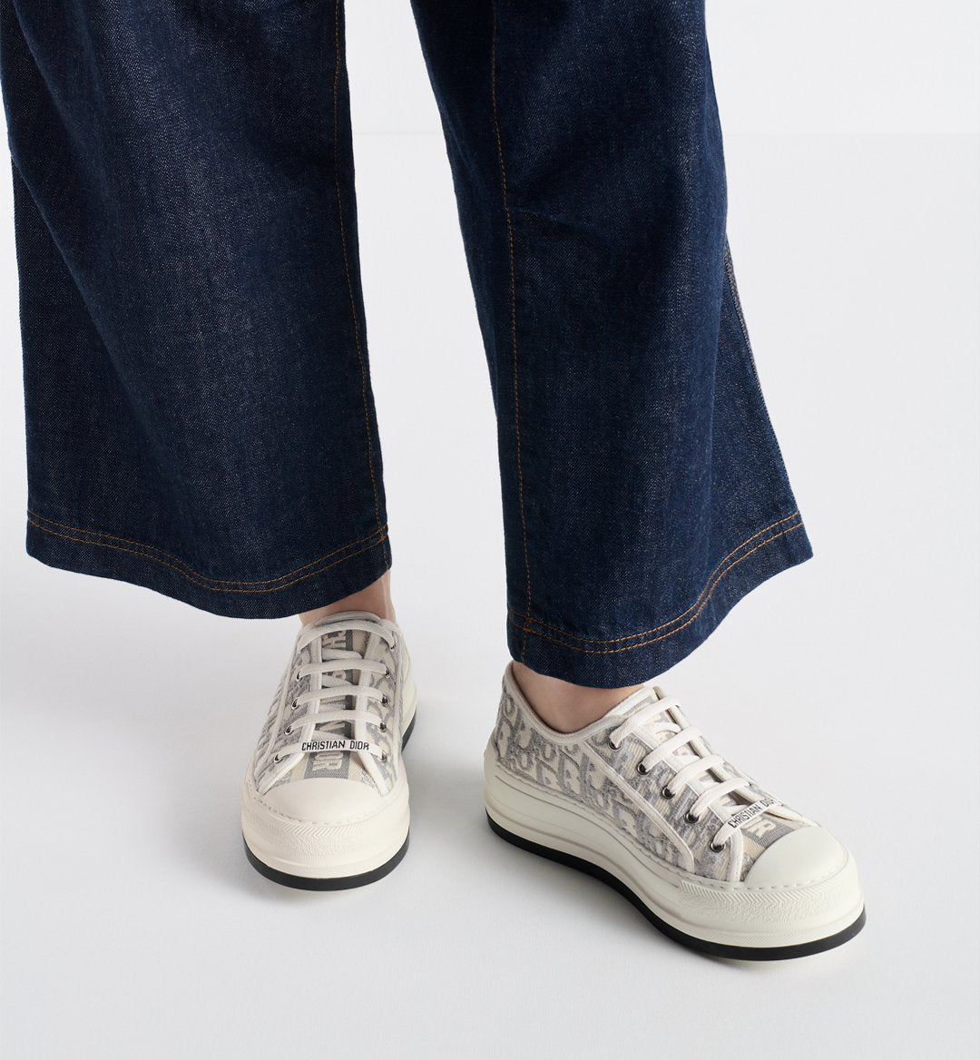 DIOR Walk'n Dior Platform Shoes-Stone Gray