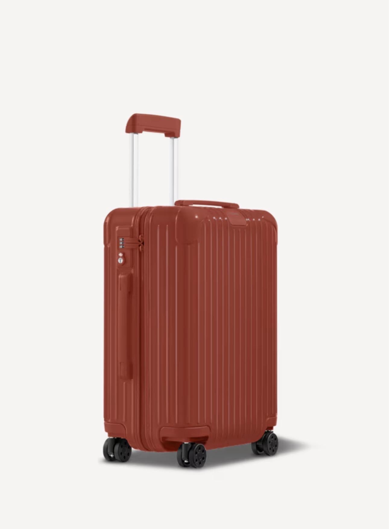 RIMOWA Essential Cabin Travel Bag – Gloss Terracotta Red
