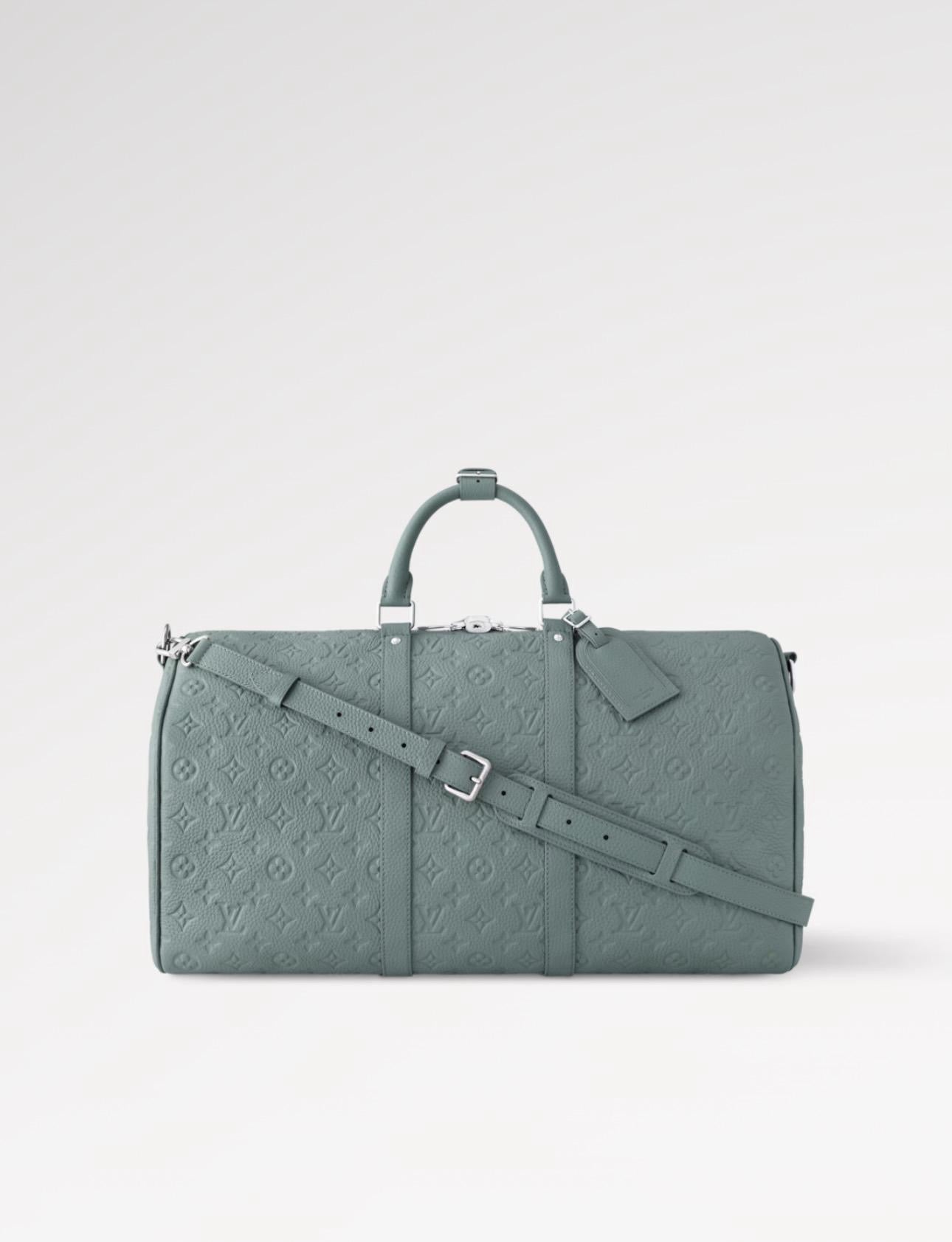 Louis Vuitton Keepall Bandoulière 50 – Misty Lake Green Travel Bag