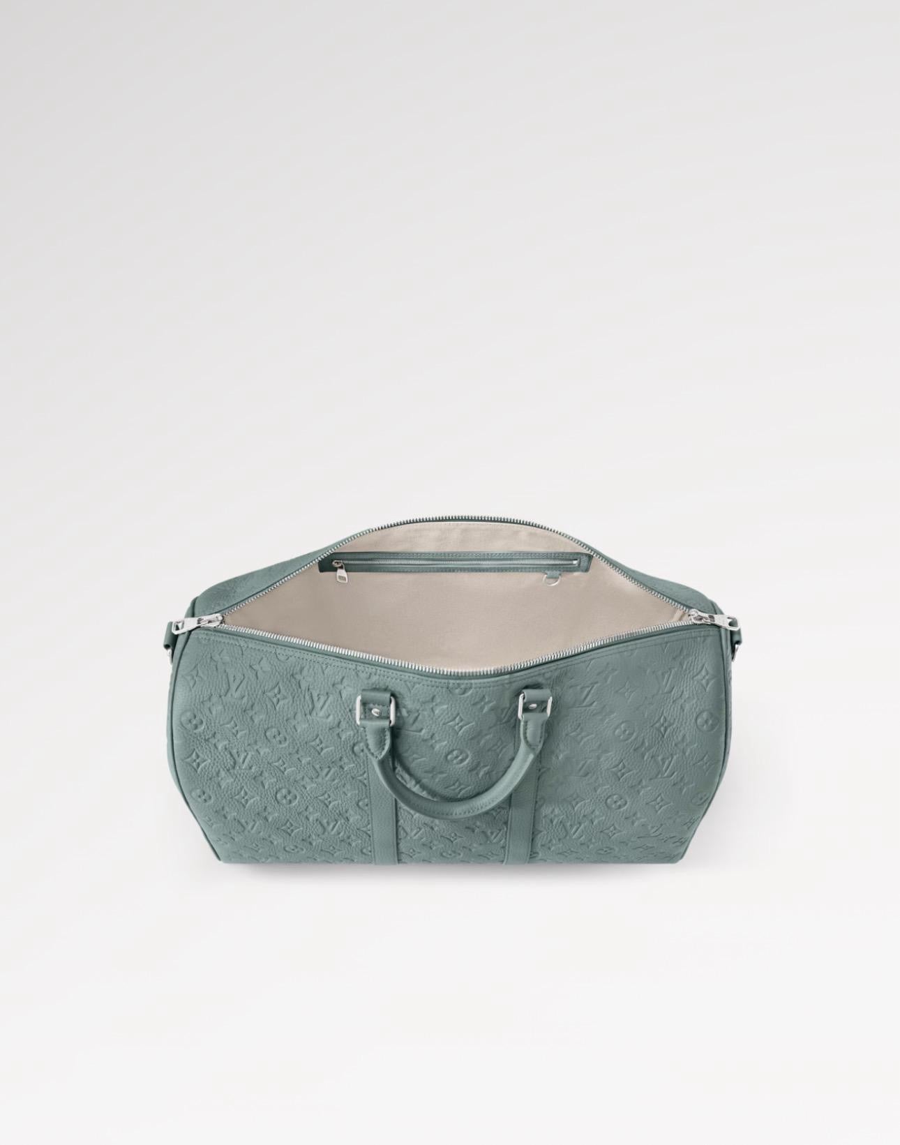 Louis Vuitton Keepall Bandoulière 50 – Misty Lake Green Travel Bag