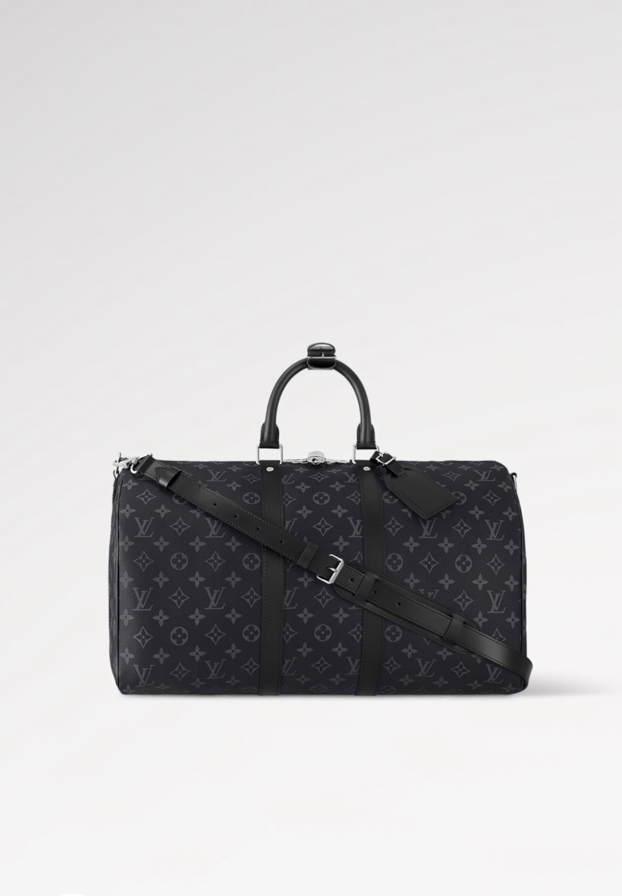 Louis Vuitton Keepall Bandoulière 45 – Monogram Eclipse Travel Bag
