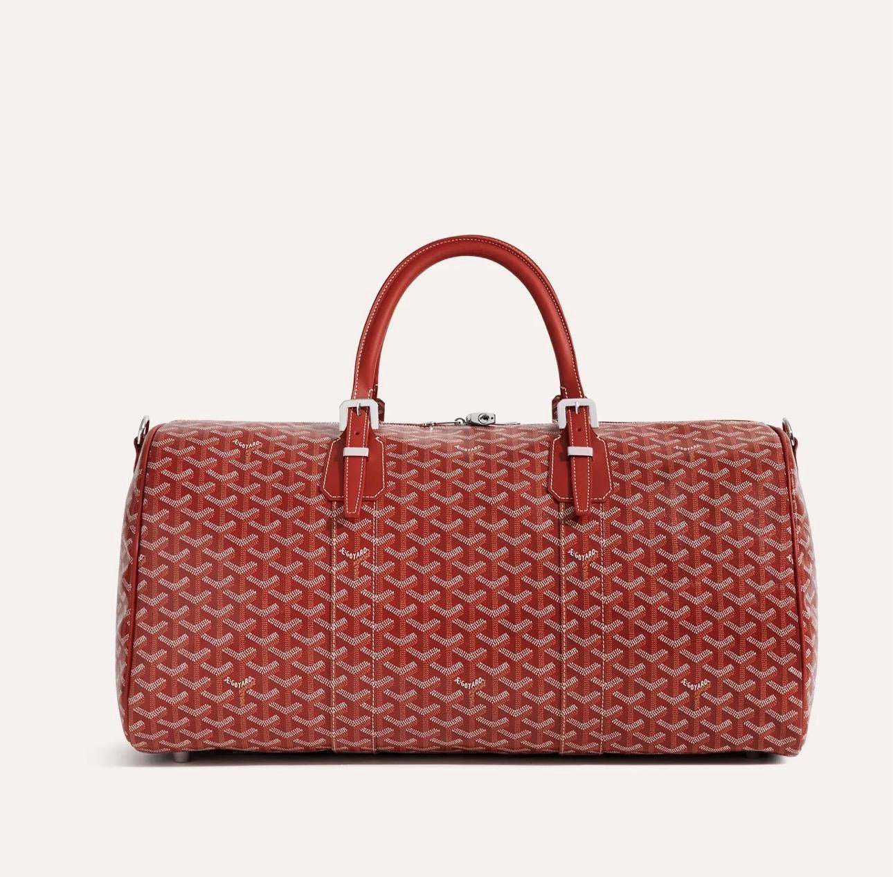 Goyard Boston 50 Travel Bag – Red Luxury Weekender